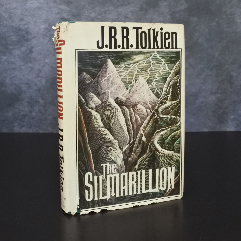 1st US Edition 1st Print 1977 The Silmarillon by J. R. R. Tolkien Error & Map